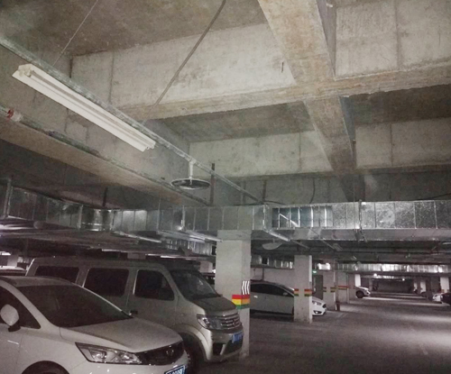 銅梁地下室車庫通風管道